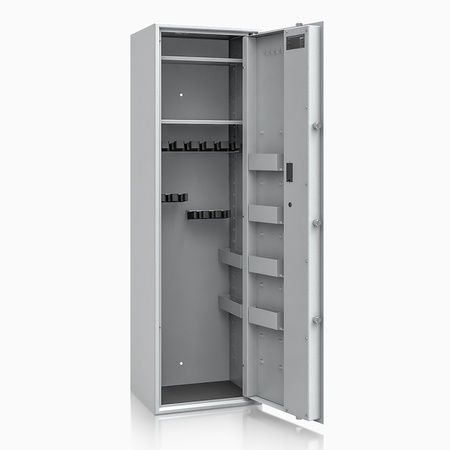 Szafa na broń długą S1 Siegen Max 12 szt. 150 cm szara - zamek elektroniczny