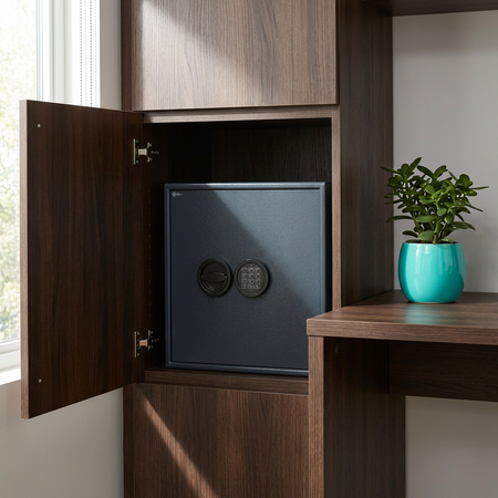 Sejf domowy Adorf klasa S1 46x44x36,5 cm grafitowy – zamek elektroniczny
