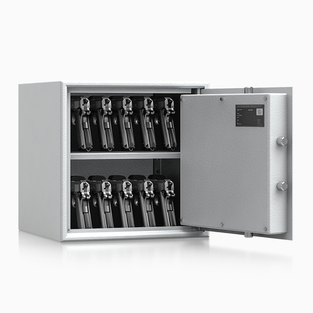 Sejf domowy Adorf klasa S1 38x38x37,5 cm szary – zamek kluczowy