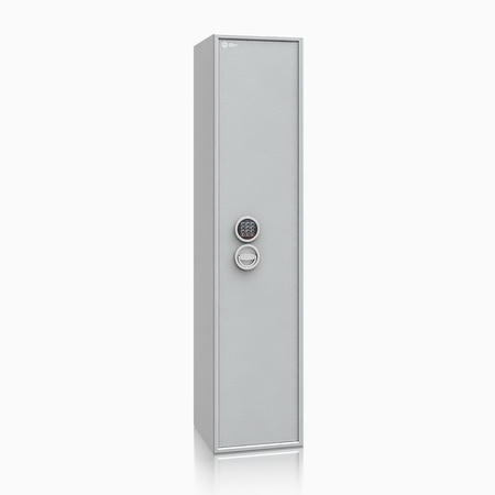 Szafa na broń długą S1 Siegen 7 szt. 150 cm szara – zamek elektroniczny