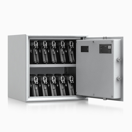 Sejf domowy Adorf klasa S1 38x38x37,5 cm szary – zamek elektroniczny