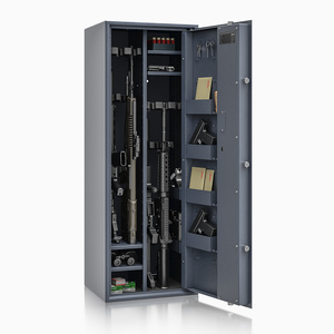 Szafa na broń długą S1 Siegen Max Kombi 12 szt. 125 cm grafitowa – zamek kluczowy