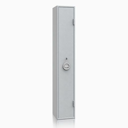Szafa na broń długą S1 Siegen 4 szt. 150 cm szara – zamek kluczowy