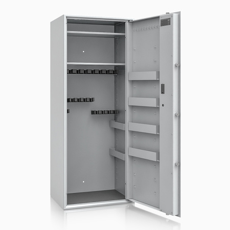 Szafa na broń długą S1 Siegen Max 18 szt. 150 cm szara – zamek elektroniczny