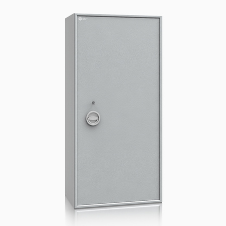 Szafa na broń długą S1 Siegen Max Kombi 18 szt. 125 cm szara – zamek kluczowy