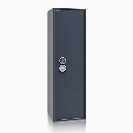 Szafa na broń długą S1 Siegen Max 12 szt. 150 cm grafitowa - zamek elektroniczny