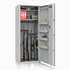 Szafa na broń długą S1 Siegen Max 18 szt. 150 cm szara – zamek elektroniczny