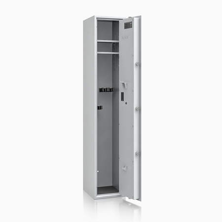 Szafa na broń długą S1 Siegen 5 szt. 150 cm szara – zamek elektroniczny