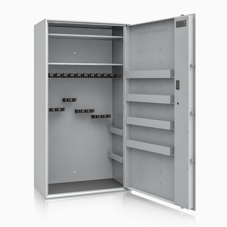 Szafa na broń długą S1 Siegen Max 23 szt. 150 cm szara – zamek elektroniczny