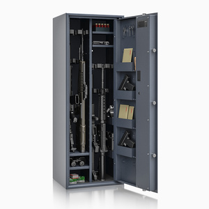 Szafa na broń długą S1 Siegen Max Kombi 12 szt. 125 cm grafitowa – zamek elektroniczny