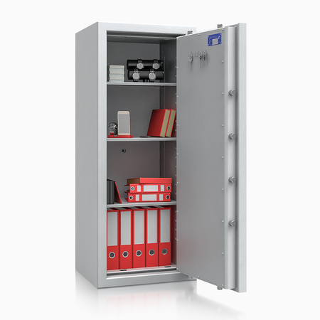 Sejf antywłamaniowy ognioodporny Save4ever III klasa 168 l szary - zamek elektroniczny
