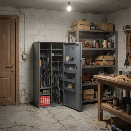 szafa S1 na broń i amunicję na kod Siegen MAX KOMBI 20/150