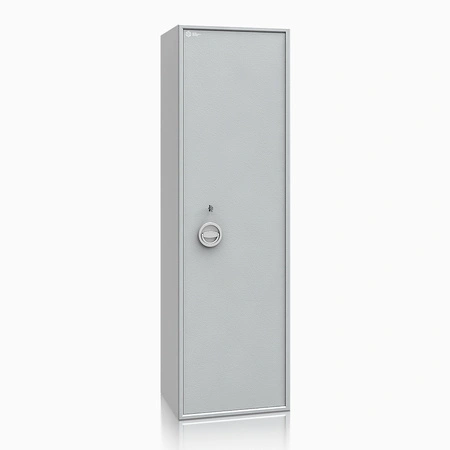 Szafa na broń długą S1 Siegen Max 12 szt. 150 cm szara - zamek kluczowy