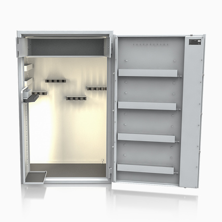 Szafa na broń długą S1 Siegen Super 20 szt. 150 cm szara – zamek elektroniczny