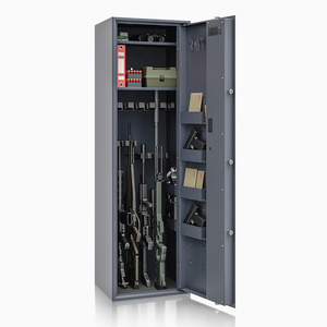 Szafa na broń długą S1 Siegen Max 12 szt. 150 cm grafitowa - zamek elektroniczny