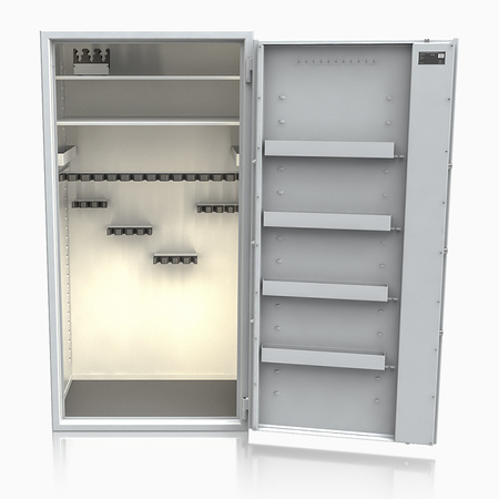 Szafa na broń długą S1 Siegen Super 31 szt. 180 cm szara – zamek elektroniczny