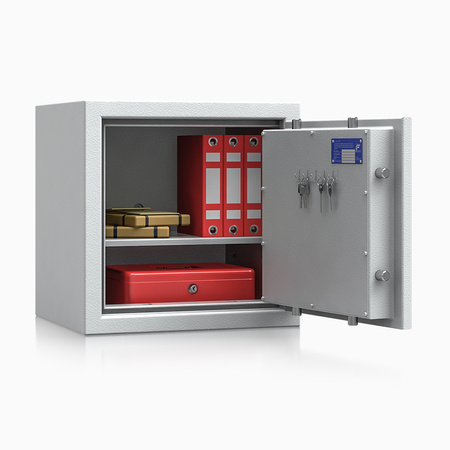 Sejf antywłamaniowy SAVE4EVER klasa I 50×50×42 cm szary – zamek elektroniczny