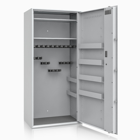 Szafa na broń długą S1 Siegen Max 22 szt. 150 cm szara – zamek elektroniczny