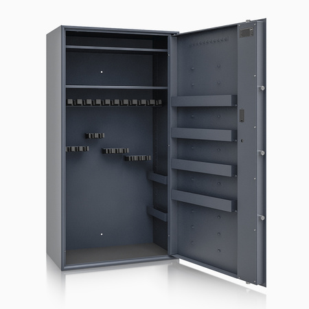 Szafa na broń długą S1 Siegen Max 23 szt. 150 cm grafitowa – zamek elektroniczny
