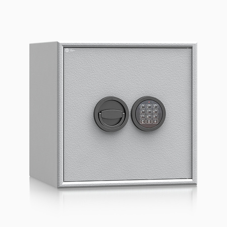 Sejf domowy Adorf klasa S1 38x38x37,5 cm szary – zamek elektroniczny