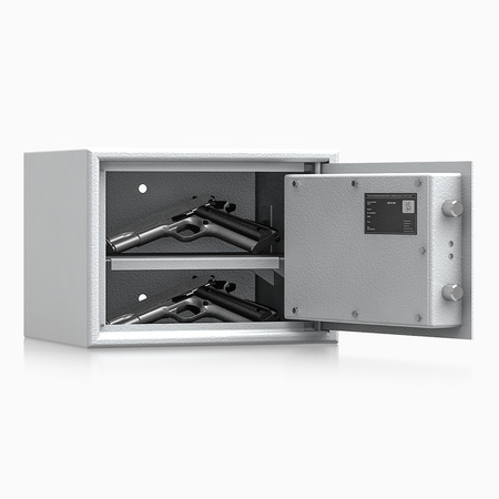 Sejf domowy antywłamaniowy klasa S1 Adorf na klucz szary