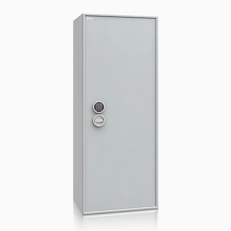 Szafa na broń długą S1 Siegen Max Kombi 18 szt. 150 cm szara – zamek elektroniczny