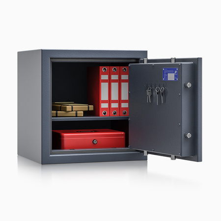 Sejf antywłamaniowy SAVE4EVER klasa I 50×50×42 cm grafitowy – zamek elektroniczny