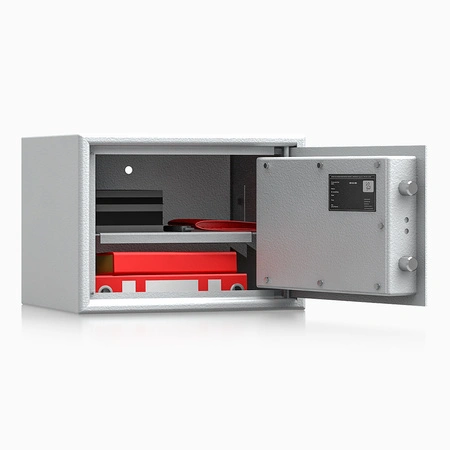 Sejf domowy Adorf klasa S1 25×34×29 cm szary – zamek kluczowy