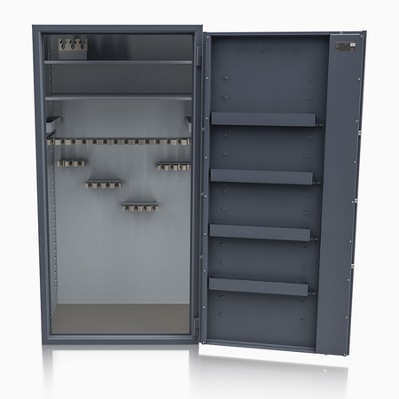 Szafa na broń długą S1 Siegen Super 31 szt. 180 cm grafitowa – zamek elektroniczny