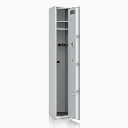 Szafa na broń długą S1 Siegen 4 szt. 150 cm szara – zamek elektroniczny