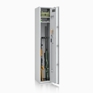 Szafa na broń długą S1 Siegen 5 szt. 150 cm szara – zamek elektroniczny