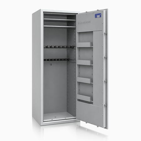 Szafa na broń długą klasa I St. Gallen WF MAX 18 szt. 160 cm szara – zamek elektroniczny