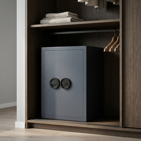 Sejf domowy BADEN BADEN klasa S2 grafitowy – zamek kluczowy 34102.11