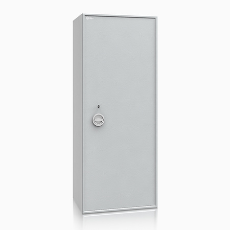 Szafa na broń długą S1 Siegen Max Kombi 18 szt. 150 cm szara – zamek kluczowy