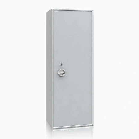 Szafa na broń długą S1 Siegen Max Kombi 16 szt. 150 cm szara – zamek kluczowy