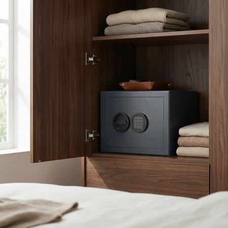 Sejf domowy BADEN BADEN klasa S2 grafitowy – zamek elektroniczny 34100.12