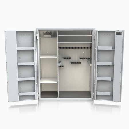 Szafa na broń długą S1 Siegen Super Kombi 27 szt. 150 cm dwudrzwiowa