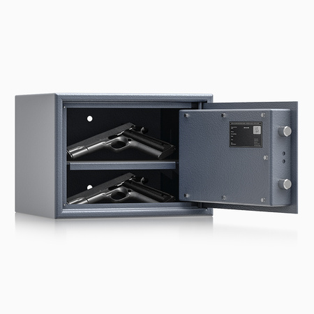 Sejf domowy Adorf klasa S1 25×34×29 cm grafitowy – zamek kluczowy