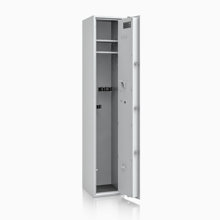 Szafa na broń długą S1 Siegen 5 szt. 150 cm szara – zamek kluczowy