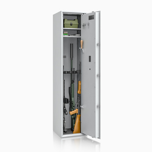 Szafa na broń długą S1 Siegen 7 szt. 150 cm szara – zamek elektroniczny