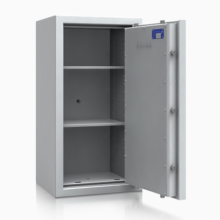 Sejf antywłamaniowy, ognioodporny save4ever III klasa 127 l szary – zamek elektroniczny