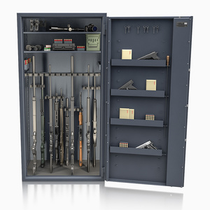 Szafa na broń długą S1 Siegen Super 31 szt. 180 cm grafitowa – zamek elektroniczny