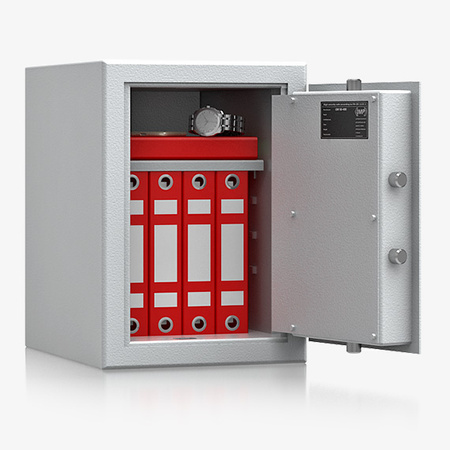Sejf domowy Baden Baden klasa S2 – 23 l szary – zamek elektroniczny poziomy