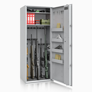 Szafa na broń długą S1 Siegen Max 18 szt. 150 cm szara – zamek kluczowy