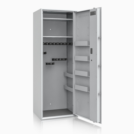 Szafa na broń długą S1 Siegen Max 17 szt. 150 cm szara – zamek elektroniczny