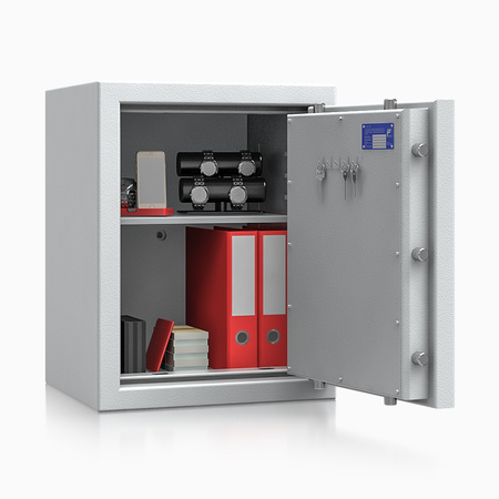 Sejf antywłamaniowy, ognioodporny SAVE4EVER III 81L szary – zamek elektroniczny