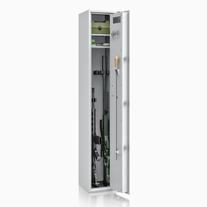 Szafa na broń długą S1 Siegen 4 szt. 150 cm szara – zamek kluczowy