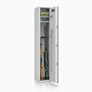 Szafa na broń długą S1 Siegen 5 szt. 150 cm szara – zamek kluczowy