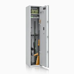 Szafa na broń długą S1 Siegen 7 szt. 150 cm szara – zamek elektroniczny