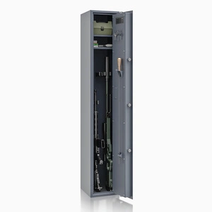 Szafa na broń długą S1 Siegen 4 szt. 150 cm grafitowa – zamek elektroniczny